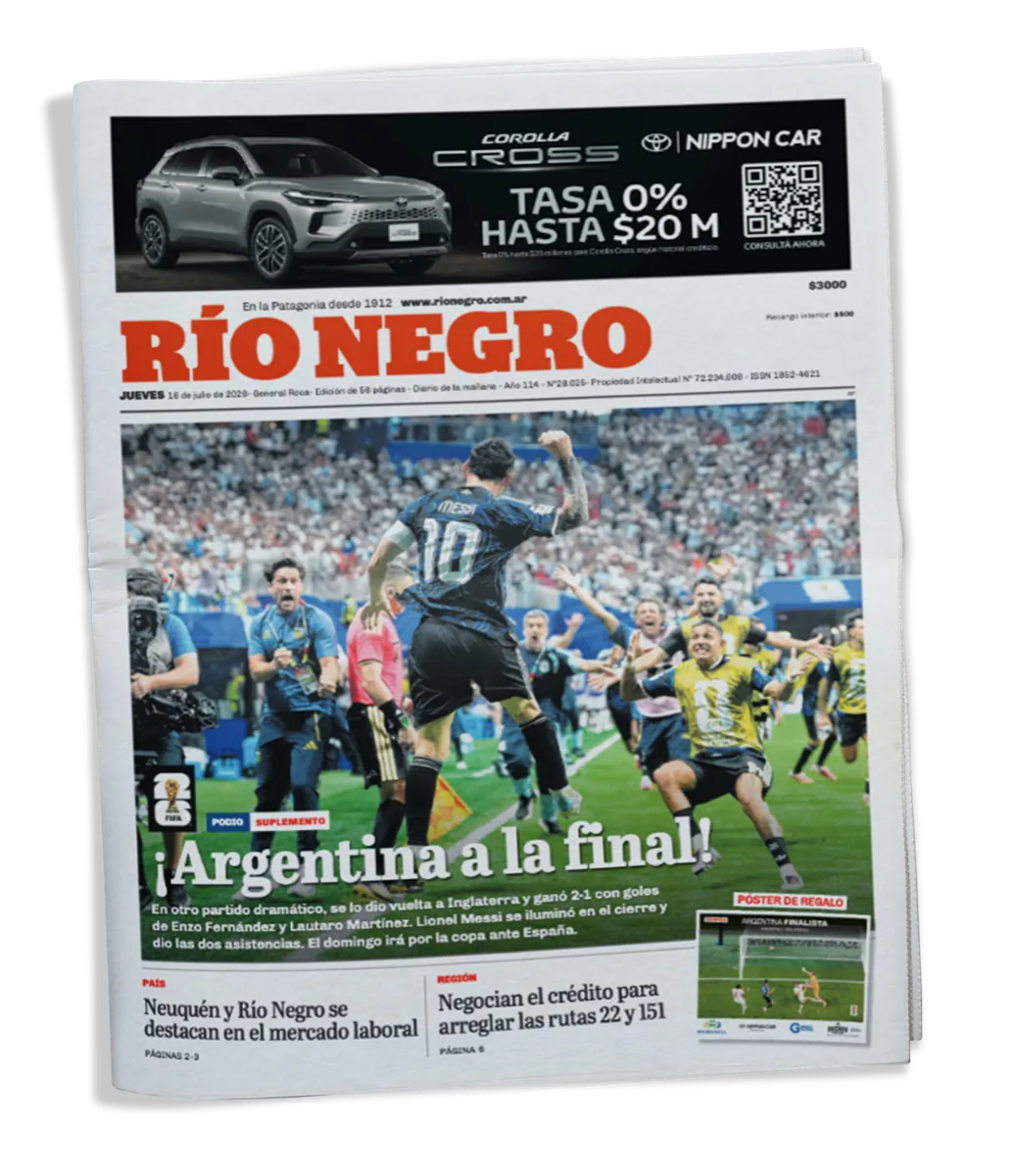 Portada del diario impreso