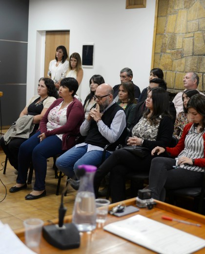 Empleados del Poder Judicial y Ministerio Público participaron de la simulación de Juicio por jurados. (Foto: Alfredo Leiva)