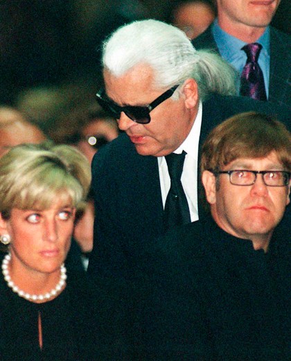 Con Lady Di y Elton John 