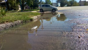 Vecinos del centro de Roca lidian con los desbordes cloacales hace casi un año