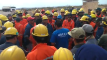 Imagen de La Uocra realizó una protesta en Fortín de Piedra por el pago de un ítem