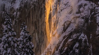 La maravillosa «cascada de fuego» del parque Yosemite