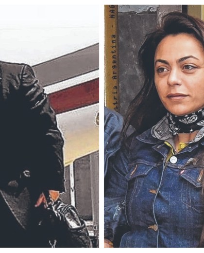 La pareja “inversora”: el fallecido Daniel Muñoz y su viuda Carolina Pochetti, excarcelada el viernes.