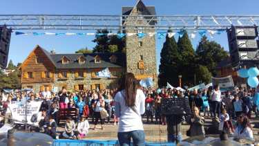 Manifestación contra el aborto en Bariloche