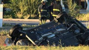 Una mañana de accidente y tiroteo en Roca