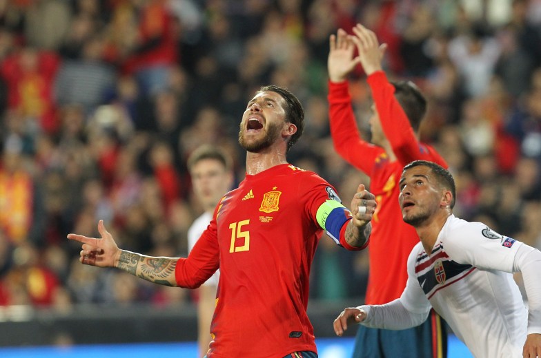 Sergio Ramos marcó de penal, el gol de la victoria para España.