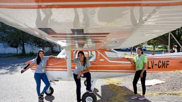 Mujeres neuquinas que quieren dejar su huella en el cielo