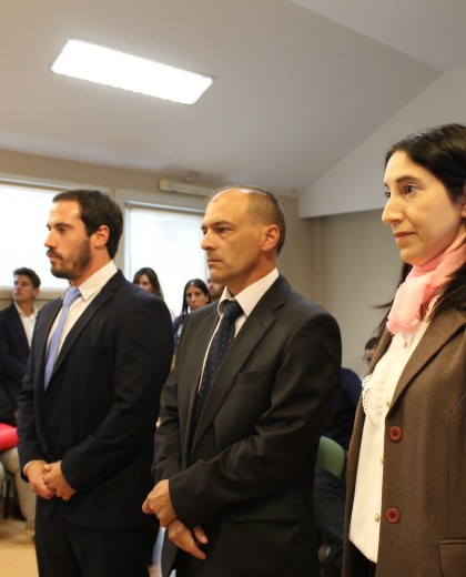 César Lanfranchi (izquierda) Juan Pablo Laurence (centro) y Blanca Alderete postularon al cargo de juez de garantías. (Gentileza)