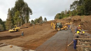 Así está la obra de circunvalación de Villa la Angostura