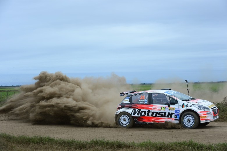Martín Suriani está segundo en su división en el Rally Argentino. Gentileza.