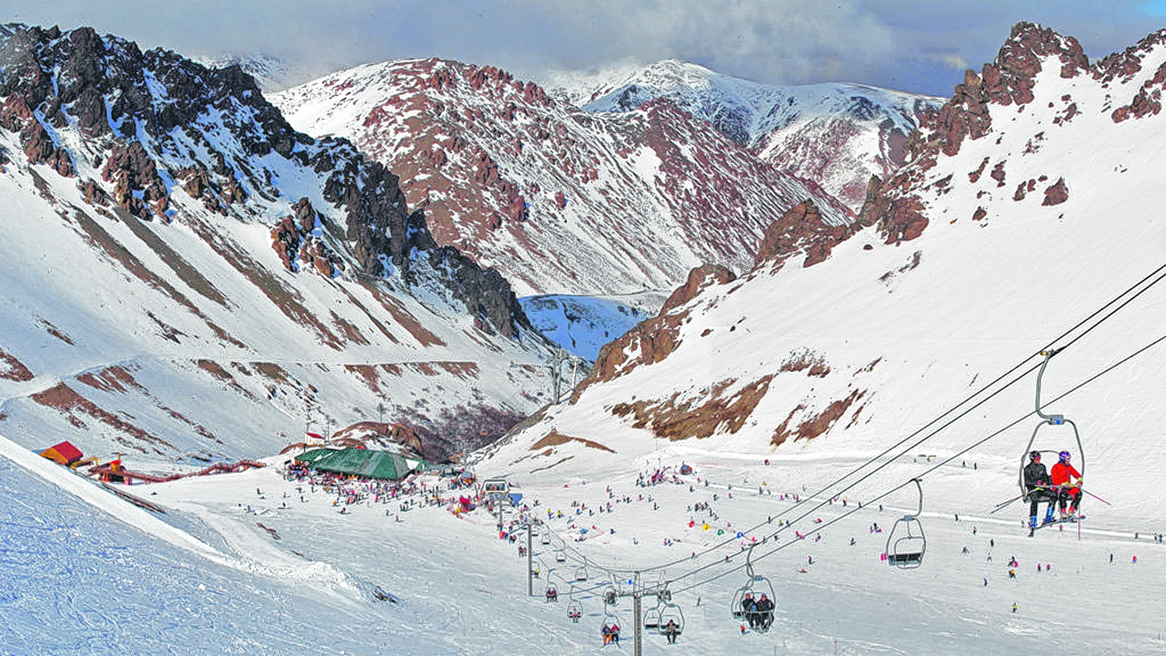La Hoya, el centro de esquí de la cordillera de Chubut.