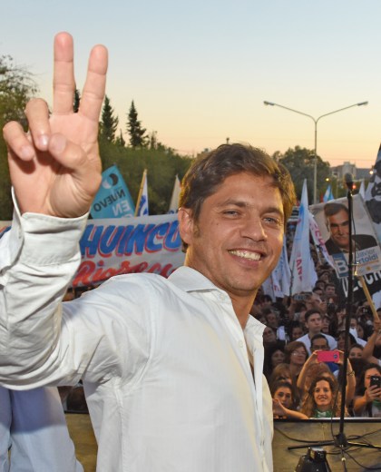 El diputado nacional, Axel Kicillof, estuvo presente el viernes en un acto de campaña en la sede central de la Universidad Nacional del Comahue.