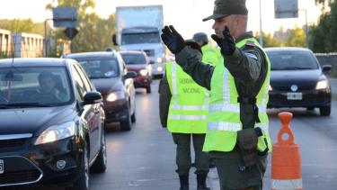 Precaución en los puentes por un operativo de Gendarmería