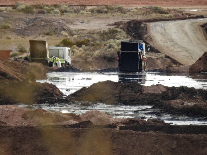 Treater, una tratadora de residuos petroleros, fue denunciada por Greenpeace en diciembre. Foto: Gentileza.