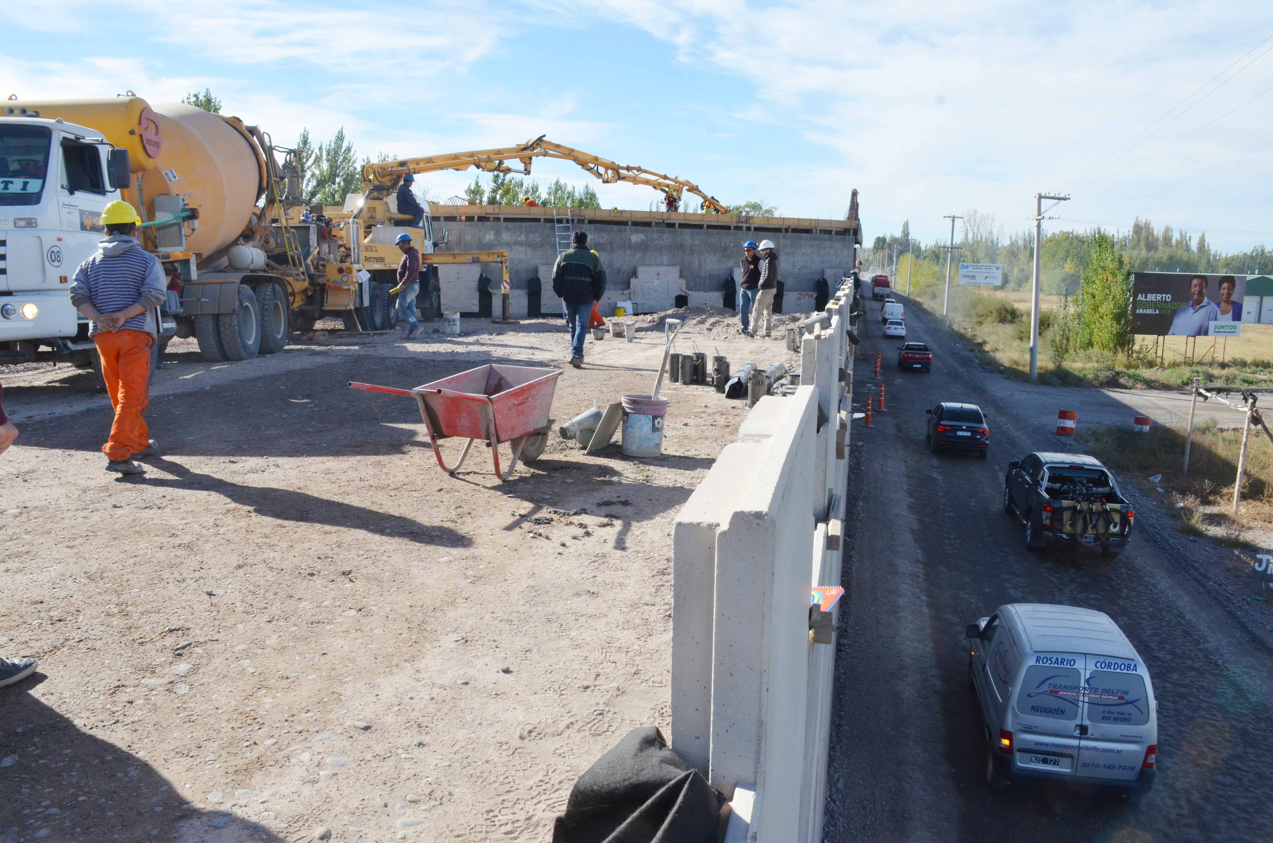 Reactivaron las obras en la Ruta 22 - Diario Río Negro
