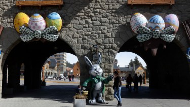 Bariloche se prepara para la Fiesta del Chocolate. (Foto: Alfredo Leiva)