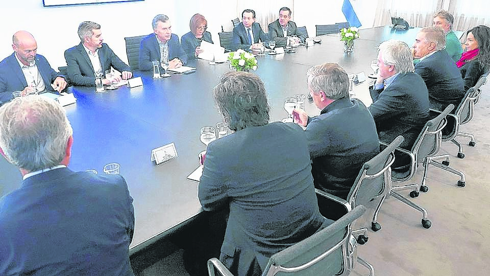 Macri, el viernes, con el gabinete en Olivos. Por otro respaldo de Estados Unidos. Foto: Archivo