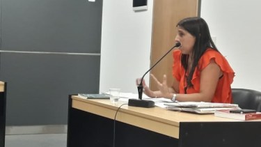 La fiscal adjunta Mariana Lascano formuló cargos a un hombre por lesiones leves agravadas y amenazas. Foto: gentileza