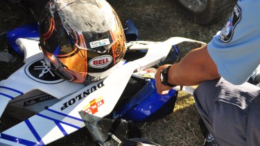 El accidente ocurrió la madrugada del domingo sobre avenida Olascoaga al fondo. Foto: Juan Thomes