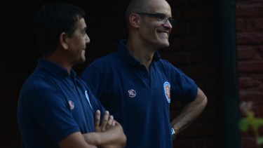 Gustavo López estuvo ayer en las oficinas del CF, donde reafirmó el pedido del Depo. 