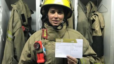 Bomberos Melipal pide colaboración a través del Sicei, el sistema de la CEB, Foto: gentileza