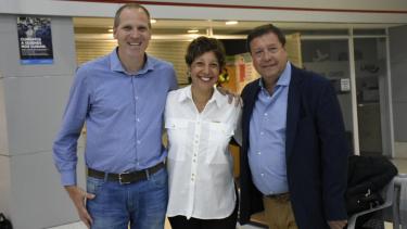 La foto del día después: Carreras, Weretilneck y Palmieri