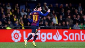 Mirá el golazo de tiro libre de Messi al Villarreal para remontar el partido
