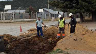 La obra en las cuatro manzanas del barrio Malvinas demorará un mes. Foto: gentileza
