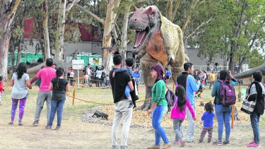 Los dinosaurios animatrónicos fueron el principal atractivo.