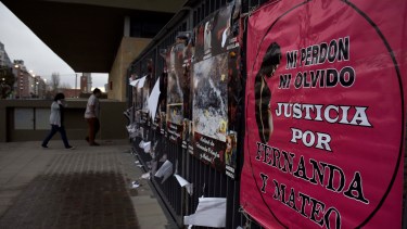 Audiencia por el femicidio de Fernanda Pereyra en 2018, en Neuquén.