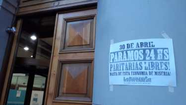 El Banco Nación adhiere al paro nacional. 