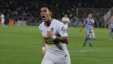 Pavón marcó el único tanto del partido hasta el momento.