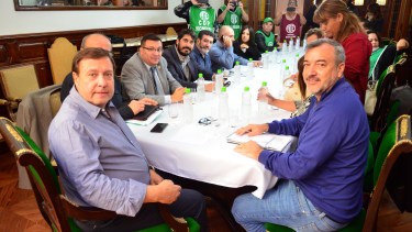 La reunión se desarrolló en la Residencia de los Gobernadores en Viedma. Foto: Marcelo Ochoa.