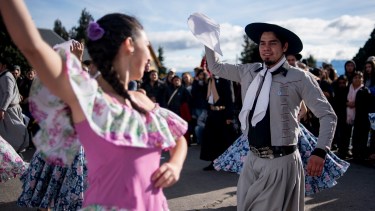 Los festejos por el 25 de Mayo. Foto: Marcelo Martínez