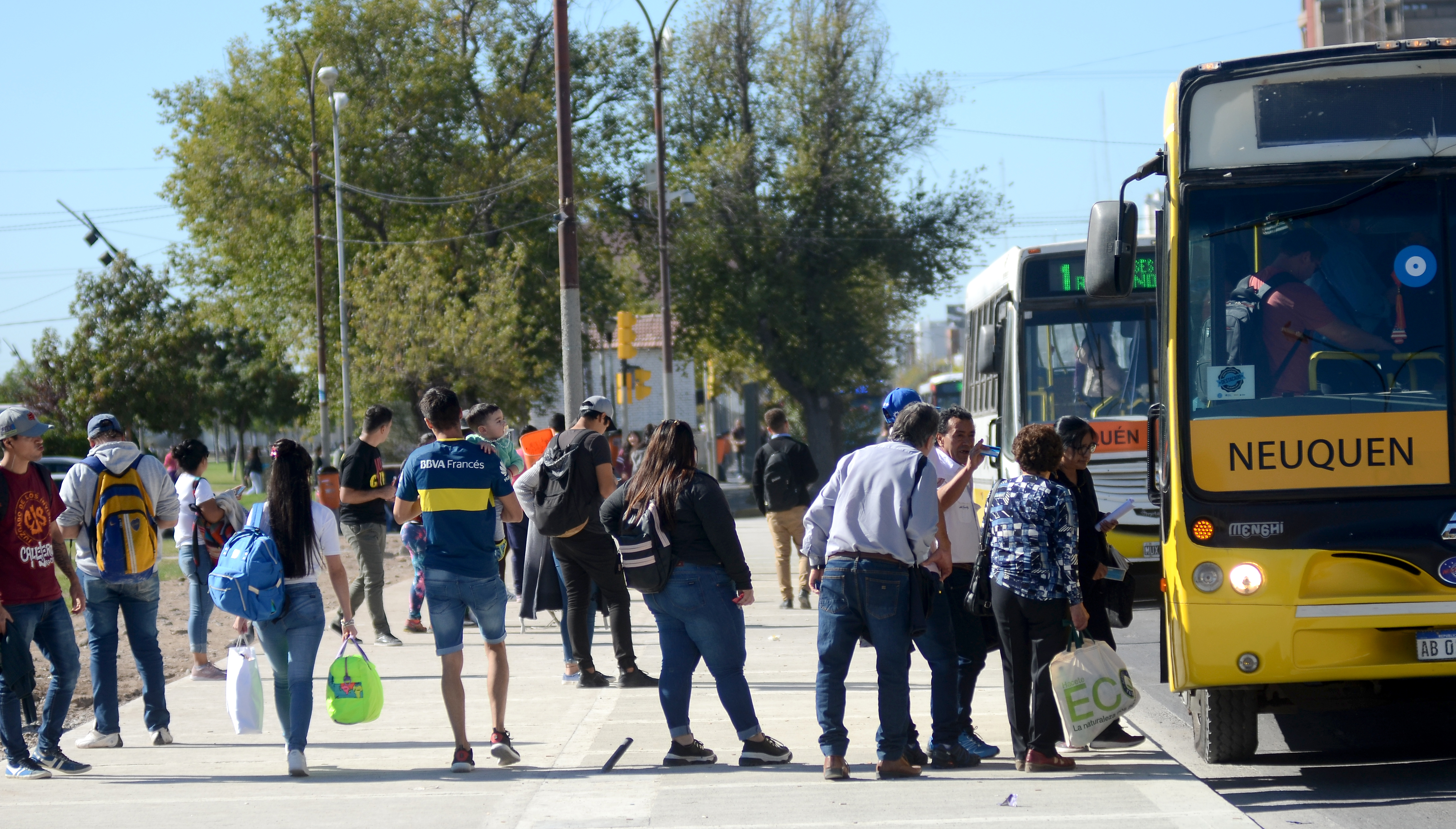 La calle Sarmiento será repavimentada por los carriles preferenciales para los colectivos. 
Foto:  Archivo Mauro Pérez