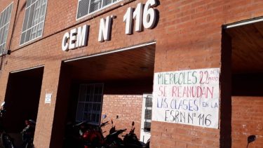 Retomaron las actividades en el CEM 116 de Roca luego de los problemas con el gas