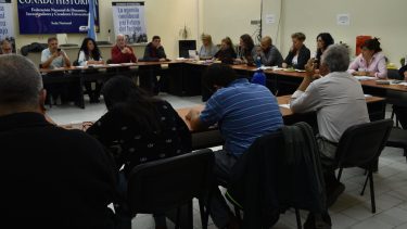 El plenario de docentes universitarios. Foto: Facebook @conadu.historica