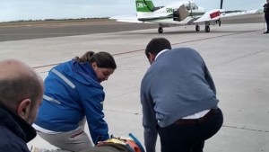 El avión sanitario rionegrino voló por primera vez