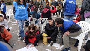 Las universidades se manifestaron en el Centro Cívico