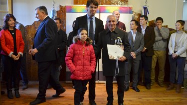 Unos 56 excombatientes fueron declarados ciudadanos ilustres. Foto: Chino Leiva