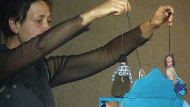 Nina Franco trajo su obra “Palabras de papel”.  Gentileza 