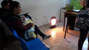 Calefaccionan parte del hospital de Roca con caloventores