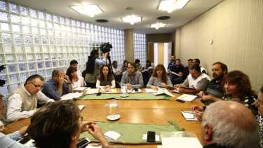La reunión técnica que se realizó en el CPE. Foto: Gentileza