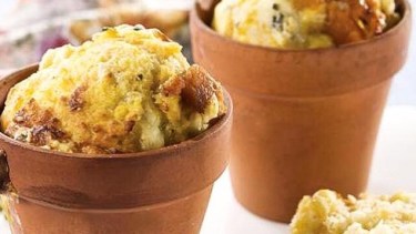 Divertidos muffins o pancitos de zapallo
