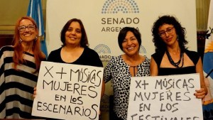 El Senado aprobó un proyecto de cupo femenino en eventos musicales