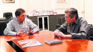 El legislador provincial Gabriel “Tom” Romero se reunió el mes pasado con el exintendente de Tigre, Sergio Massa, en su oficina.