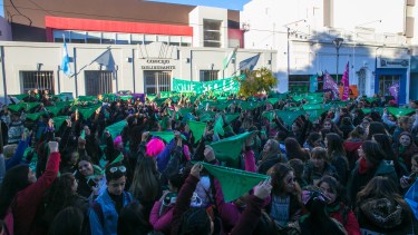 La actividad se desarrolló en la plaza Alsina de Viedma. Foto Pablo Leguizamon
