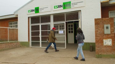 Clases suspendidas por corte  de gas. Foto Pablo Leguizamon.