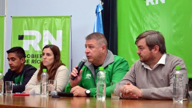 El secretario de Deportes,Marcelo Szczygol, fue uno de los oradores. Foto: Marcelo Ochoa