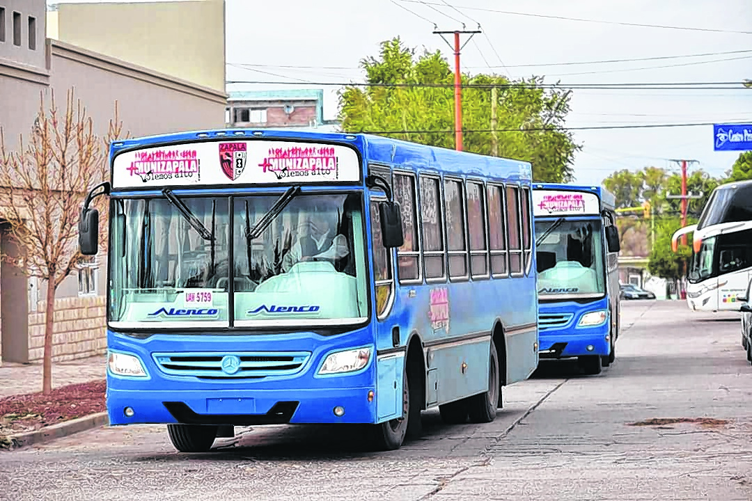 El transporte público es utilizado por unos 1.000 vecinos de la ciudad cabecera del centro de la provincia. 